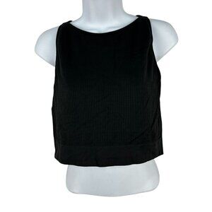 Calia Black Textured Womens Tank Top XL Nylon/Spandex Blend Comfortable & Stylis